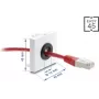 Passacavo DELOCK Easy 14 mm diametro modello 91071 per la gestione dei cavi e passaggio scrivania