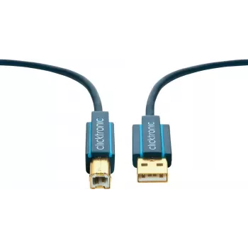 Cavo USB ClickTronic 1,8 m USB 2.0 A/B m/m 1,8 m USB A USB B blu (70096)