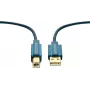 Cavo USB ClickTronic 1,8 m USB 2.0 A/B m/m 1,8 m USB A USB B blu (70096)