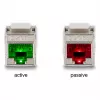 DeLOCK modulo keystone RJ45 connettore femmina a LSA Cat.6A con LED argento-bianco