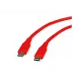ROLINE Cavo USB 2.0 C-C ST/ST silicone 60W 1m rosso - Cavo - Digitale/Dati (11.02.9121)