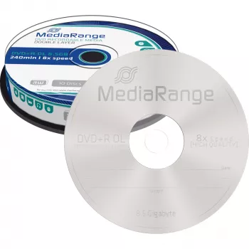 DVD+R DL MediaRange MR466 8,5 GB 10 pezzi