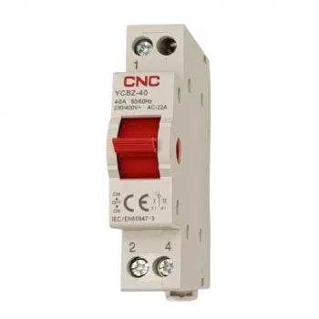 Commutatore modulare CNC YCBZ-40, 1P, 40A, 1-0-2