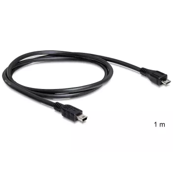 Cavo USB DeLOCK 83177 1 m Micro-USB B Mini-USB B nero