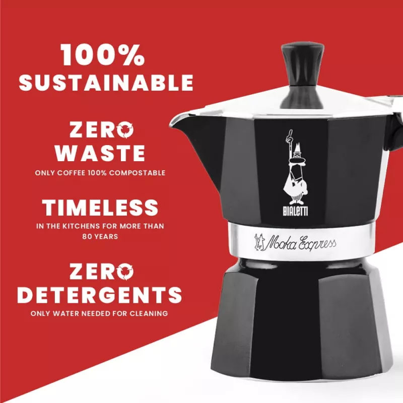 Bialetti Moka Express Caffettiera moka nero