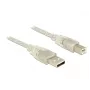 Cavo USB DeLOCK 83894 USB 2.0 2 m USB A USB B trasparente
