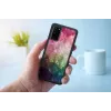 Custodia protettiva iKins per Samsung Galaxy S20 – motivo fiori d'acqua, nero