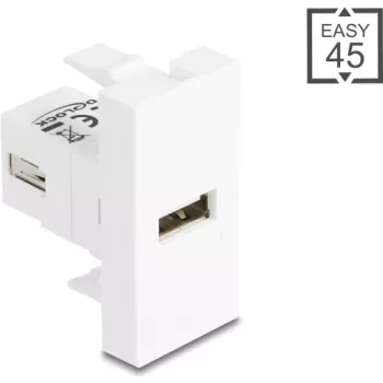 Adattatore per cavo USB 2.0 Type-A su Type-A, DELOCK 90908, schermato, USB 2.0