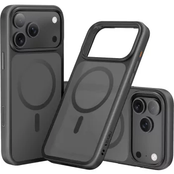 StyleShell INVISIO, custodia per cellulare nero, iPhone 17 Pro Max, compatibile MagSafe