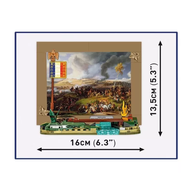 Set da costruzione Cobi Napoleone battaglia di Mosca 145 pezzi kit di montaggio diorama storico