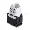Modulo Keystone DELOCK connettore femmina RJ45 su LSA Cat.6 angolare 45° non schermato nero