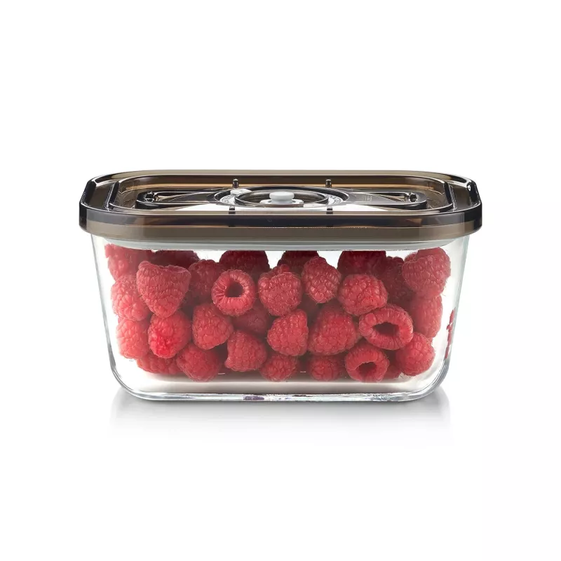 Caso contenitore sottovuoto in vetro con coperchio in plastica | VacuBoxx Eco M | trasparente