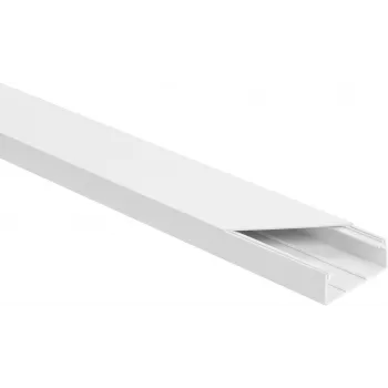Set canalina portacavi BIANCO LS 60x25 2 m (CONFEZIONE DA 10 pz.)