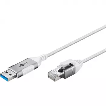 Cavo Ethernet Goobay USB-A 3.0 a RJ45 sottile 1 m – collega router, modem o (74377)