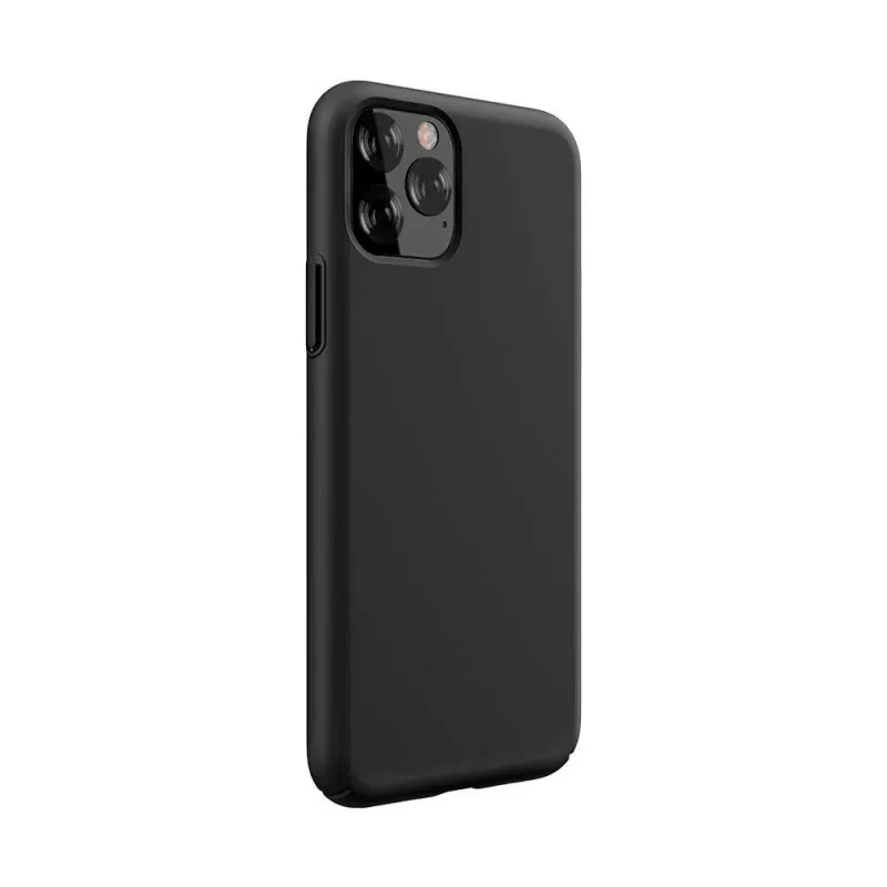Custodia in silicone Devia Nature Series per iPhone 12 Pro Max – nero, custodia protettiva soft-touch