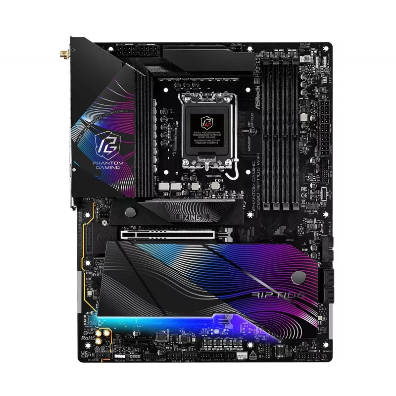 Scheda madre ASRock Z890 Riptide WiFi — Intel Z890, LGA1851, ATX, DDR5, 4 DIMM, Wi‑Fi 7, 2.5Gb LAN, Thunderbolt 4