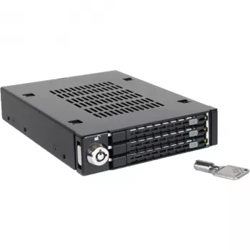 ICY DOCK - ToughArmor - MB993SK-B - 3x 2,5 SATA HDD & SSD in 1x vano da 3.5 telaio estraibile in metallo con serratura di sicurezza