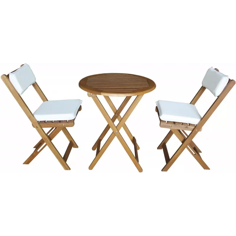 Set da giardino Fieldmann FDZN 4003-T — 4 sedie e tavolo, gruppo sedute da esterno