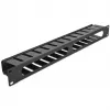 Pannello di gestione cavi DeLOCK 19 pollici 66550 nero 1HE