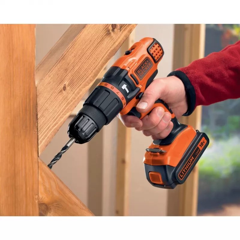 Trapano a pistola Black & Decker BDCH188N-XJ 1350 giri/min, 18 V