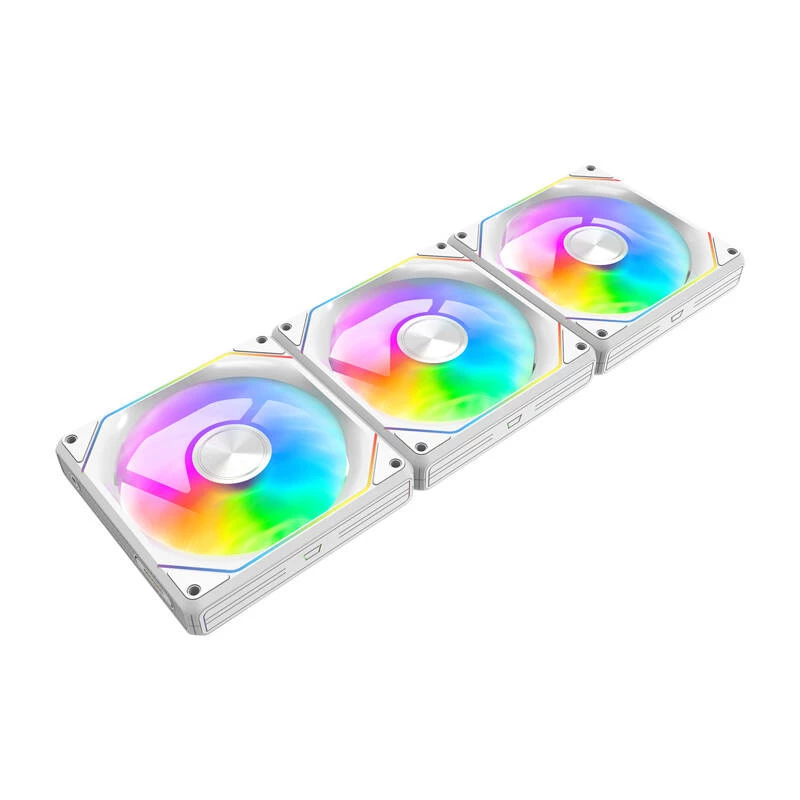 Ventola per case Darkflash Gauss G24 3-in-1 bianco 120 mm — set da 3, 120 mm