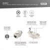 Modulo Keystone Digitus CAT 6A, schermato, con gestione cavi intelligente