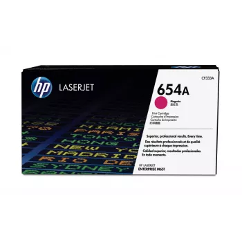 Cartuccia toner originale HP 654A LaserJet magenta
