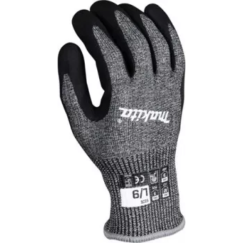 Guanti da lavoro P-84729, taglia L (9), resistenza al taglio F/7 (nero/grigio, 1 paio)