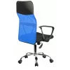 Topeshop KRZESŁO NEMO NIEBIESKIE sedia da ufficio/computer seduta imbottita schienale in mesh