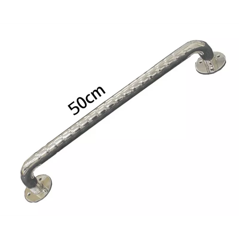 Maniglione ondulato in acciaio inox per bagno 50 cm
