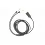 Cavo adattatore audio Tellur QD a 2×jack 3,5 mm, 2,2 m, nero
