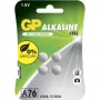 Pila a bottone alcalina GP 76A/LR44/V13GA 1,5V confezione da 4 blister