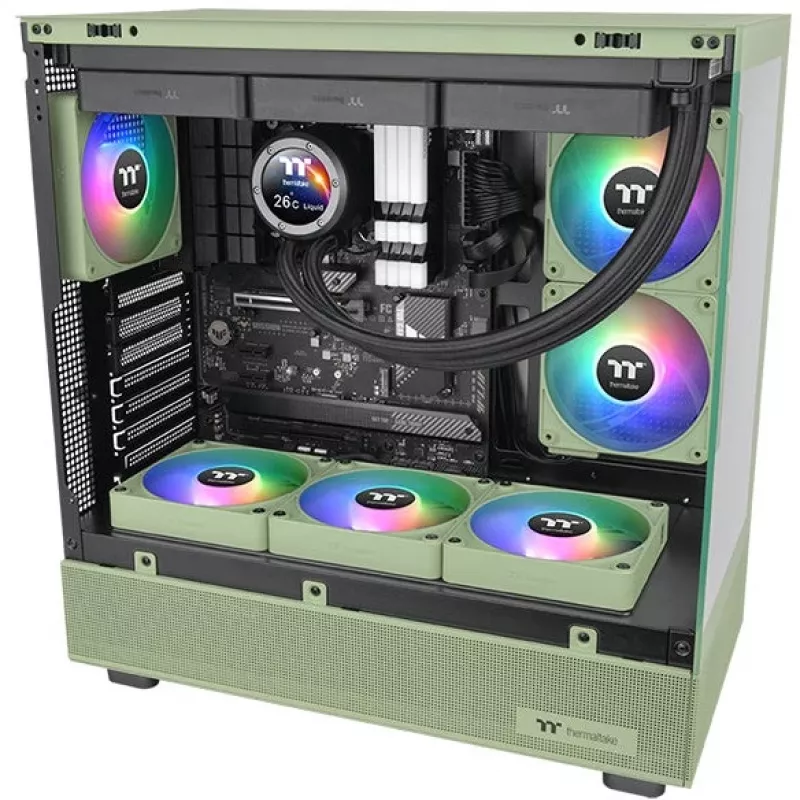 Ventole Thermaltake CT140 EX Reverse ARGB 140mm confezione da 3 - Matcha Green