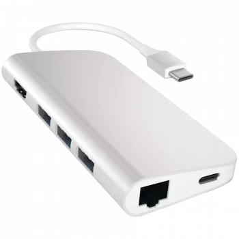 Adattatore multiporta USB-C Satechi 8K con Ethernet V3 space grey (ST-P8KEM)
