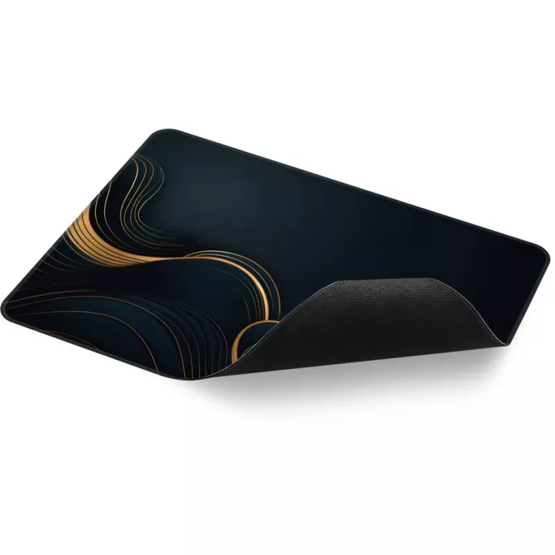 Sharkoon SKILLER SGP35 D2 Tappetino per mouse gaming, taglia L, nero/oro