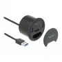 DeLOCK 64152 hub USB 3.2 Gen 1, 2 porte, con lettore di schede SD/microSD