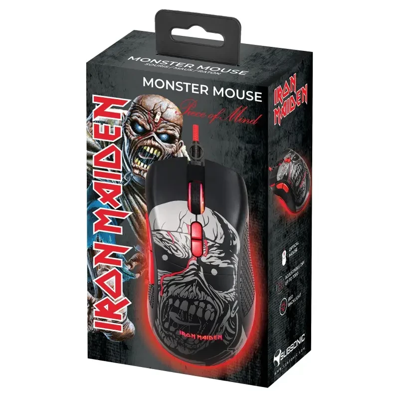 Mouse da gaming Subsonic Iron Maiden Piece Of Mind USB