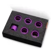 EK Water Blocks EK-Quantum Torque Anelli di compressione STC 16, Viola, confezione da 6