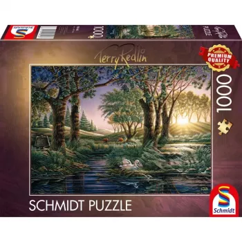Puzzle Schmidt Spiele Terry Redlin 'Morning Magic at the Pond' — 1000 pezzi