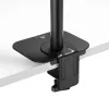Maclean MC-929 piastra di rinforzo per piano scrivania per supporti da scrivania per monitor, nero