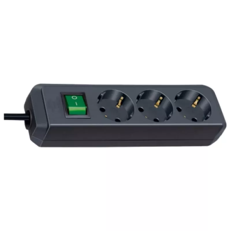 Prolunga elettrica Brennenstuhl Eco-Line 5m 3 prese AC nero