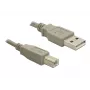 Cavo USB DeLOCK 82216 USB 2.0 3 m USB A USB B grigio