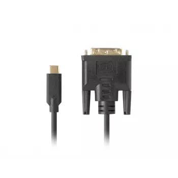 Adattatore per cavo video LANBERG CA-CMDV-10CU-0030-BK, USB Type-C a DVI-D, 3 m, nero