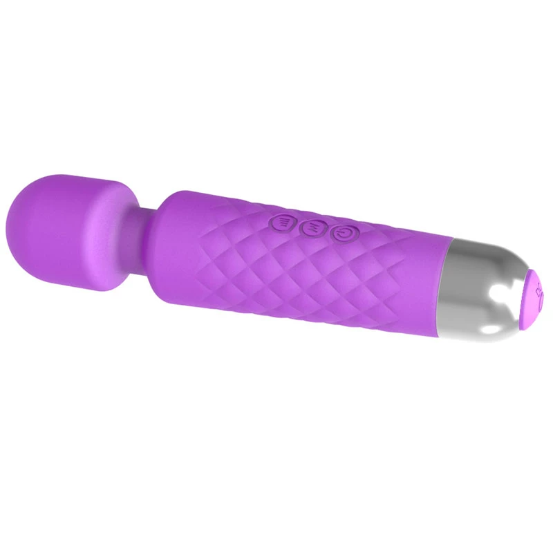 Massaggiatore clitorideo Erolab Wand-M viola ricaricabile impermeabile