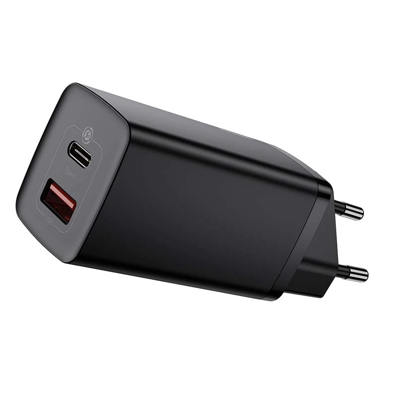 Baseus CCGAN2L-B01 caricabatterie per dispositivi mobili universale nero AC ricarica rapida per interni