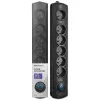 Protezione da sovratensione Qoltec 50112 nero 6 prese AC 230V 3m