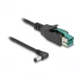 Cavo PoweredUSB DeLOCK maschio 12 V a DC 5,5 x 2,1 mm maschio angolare 1 m