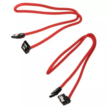 Cavo SATA Corsair Premium-Sleeved angolare, rosso 60 cm – confezione da 2