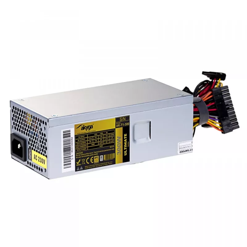 Akyga AK-T1-300 Alimentatore TFX da 300 W, PFC attivo, ventola da 80 mm