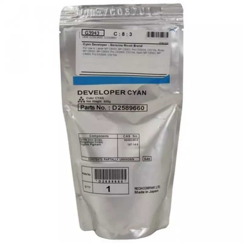 Ricoh D2589660 (D258-9660) sviluppatore, ciano